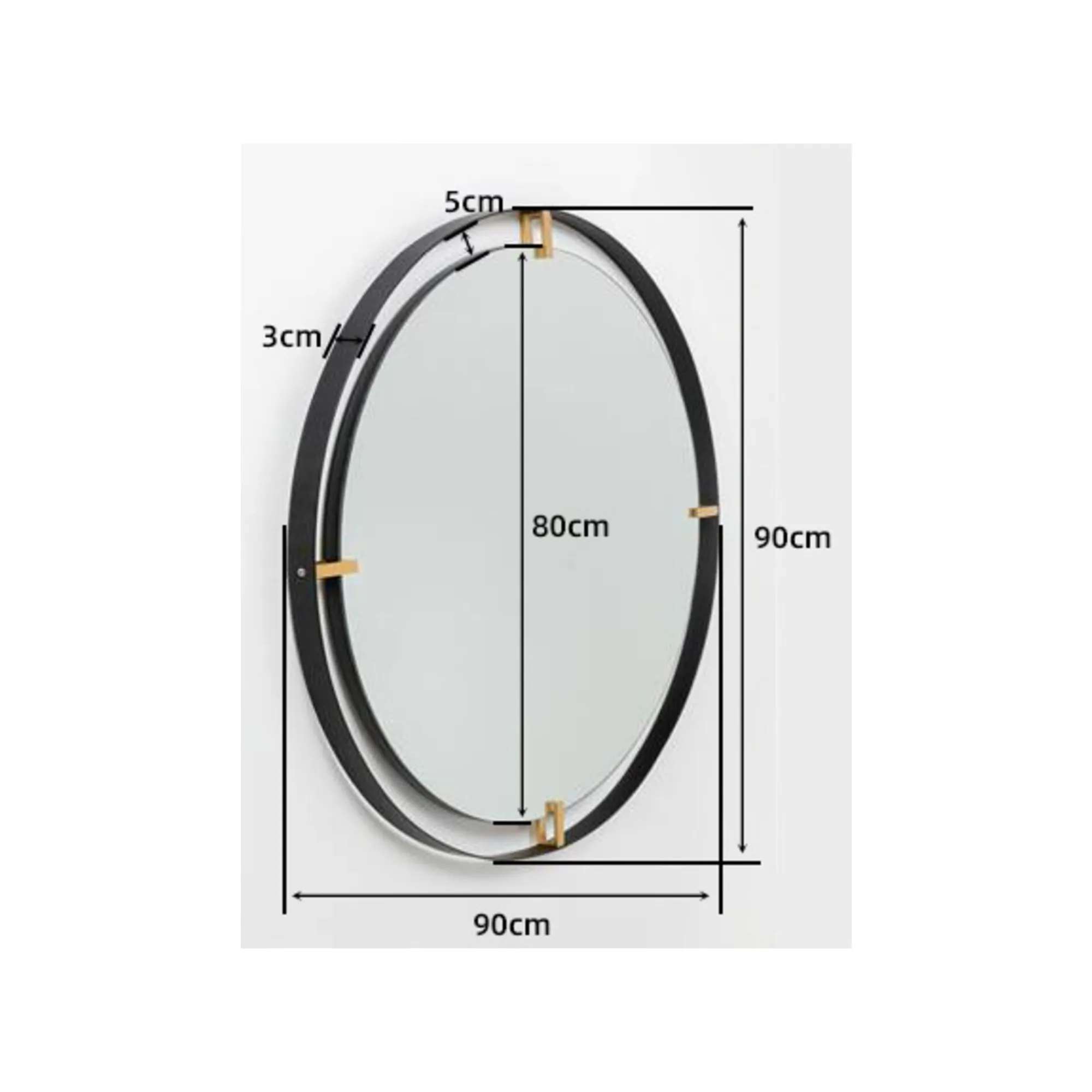 KARE Design Miroir Betsy Frame 90cm ^ Miroir