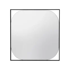 KARE Design Miroir Bonita Noir 81x81cm ^ Miroir
