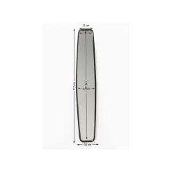 KARE Design Miroir Clip Noir 177x32cm ^ Miroir