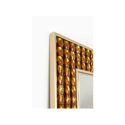 KARE Design Miroir Crystals Doré 180x80cm ^ Miroir
