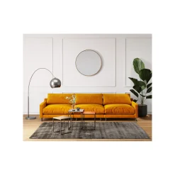 KARE Design Miroir Curve Rond Laiton 100cm ^ Miroir