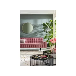 KARE Design Miroir Curve Rond Laiton 100cm ^ Miroir