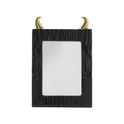KARE Design Miroir De Table Yeti Noir Et Doré 19x29cm ^ Miroir