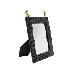 KARE Design Miroir De Table Yeti Noir Et Doré 19x29cm ^ Miroir