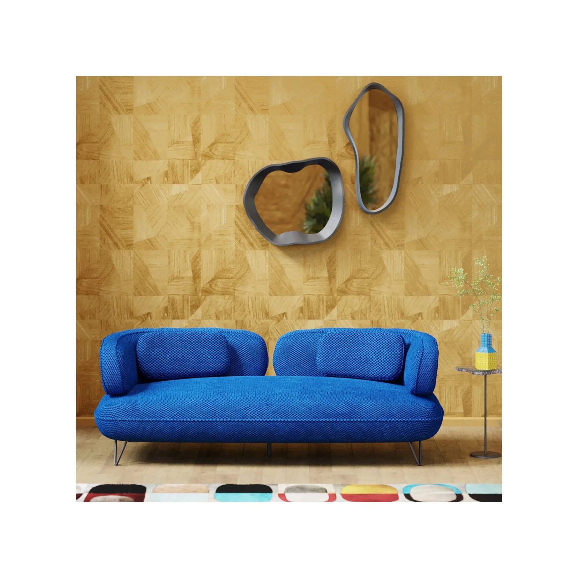KARE Design Miroir Dynamic 34x40cm Noir ^ Miroir
