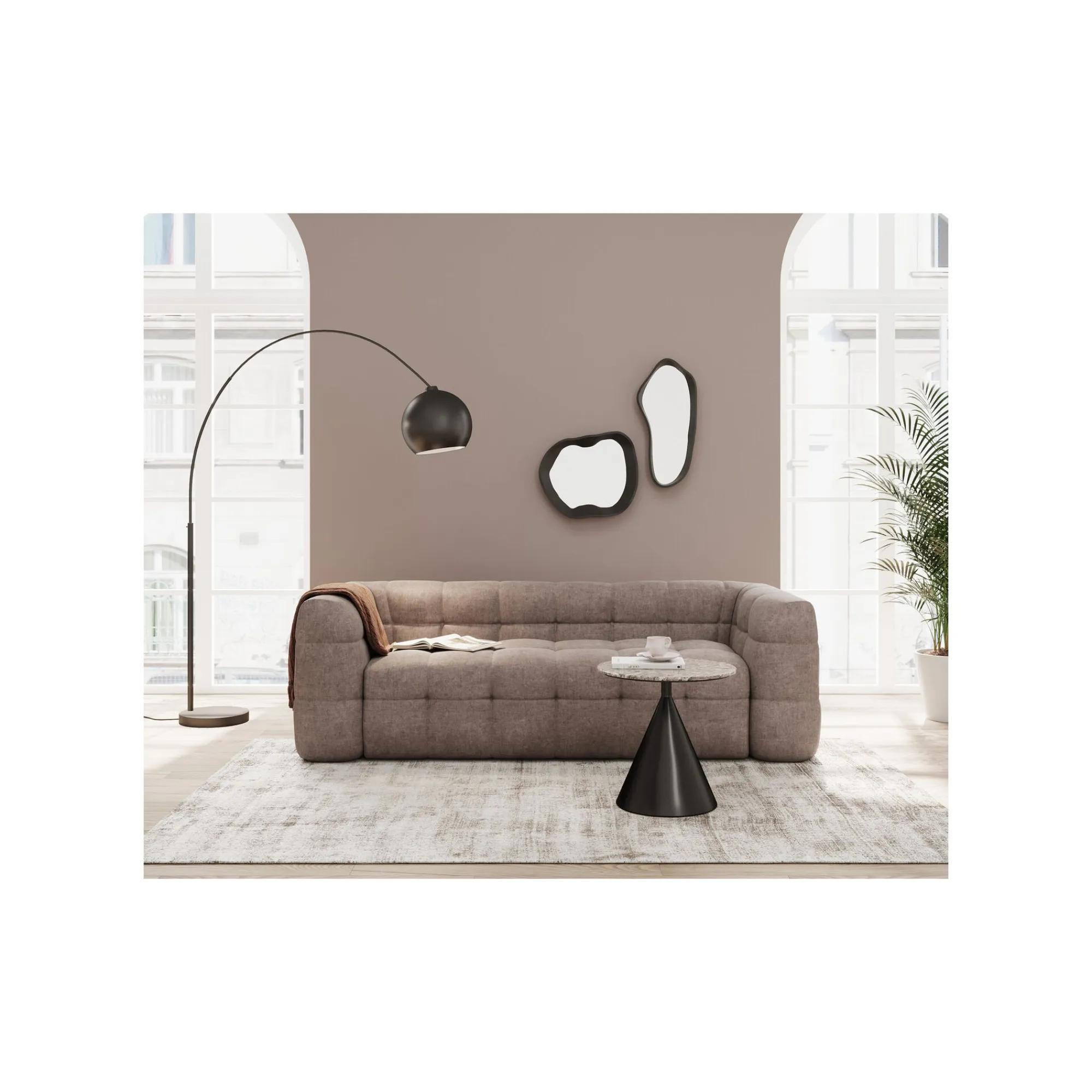 KARE Design Miroir Dynamic 34x40cm Noir ^ Miroir