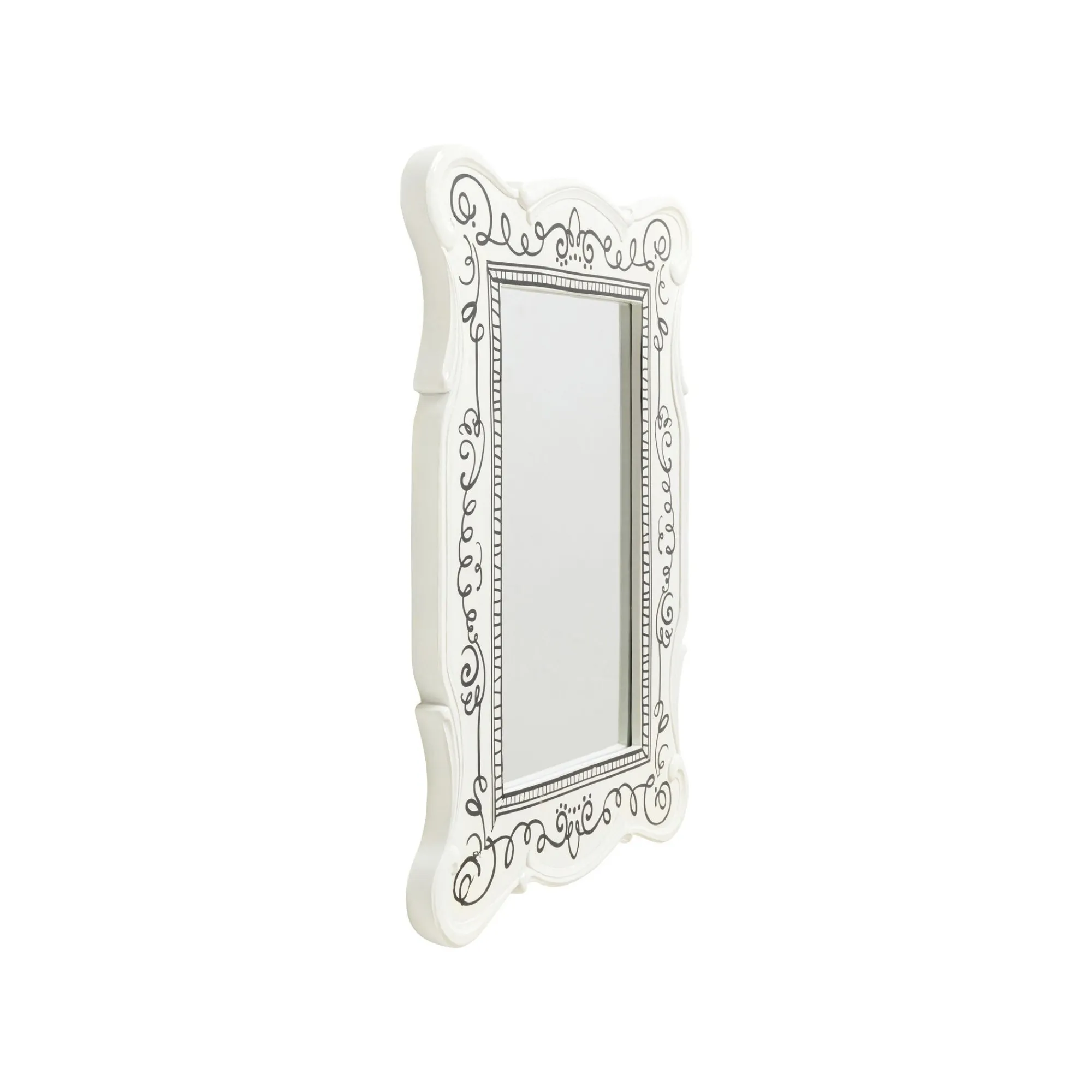 KARE Design Miroir Favola 67x50cm Blanc Et Noir ^ Miroir