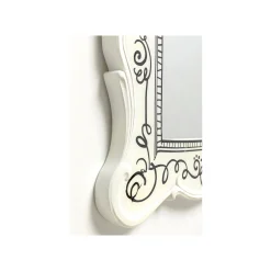 KARE Design Miroir Favola 67x50cm Blanc Et Noir ^ Miroir