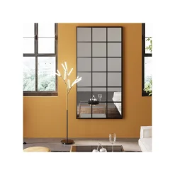 KARE Design Miroir Finestra Noir 180x90cm ^ Miroir