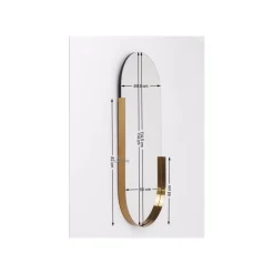 KARE Design Miroir Hipster Ovale 114x50cm ^ Miroir