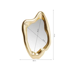 KARE Design Miroir Hologram 117x68cm Doré ^ Miroir