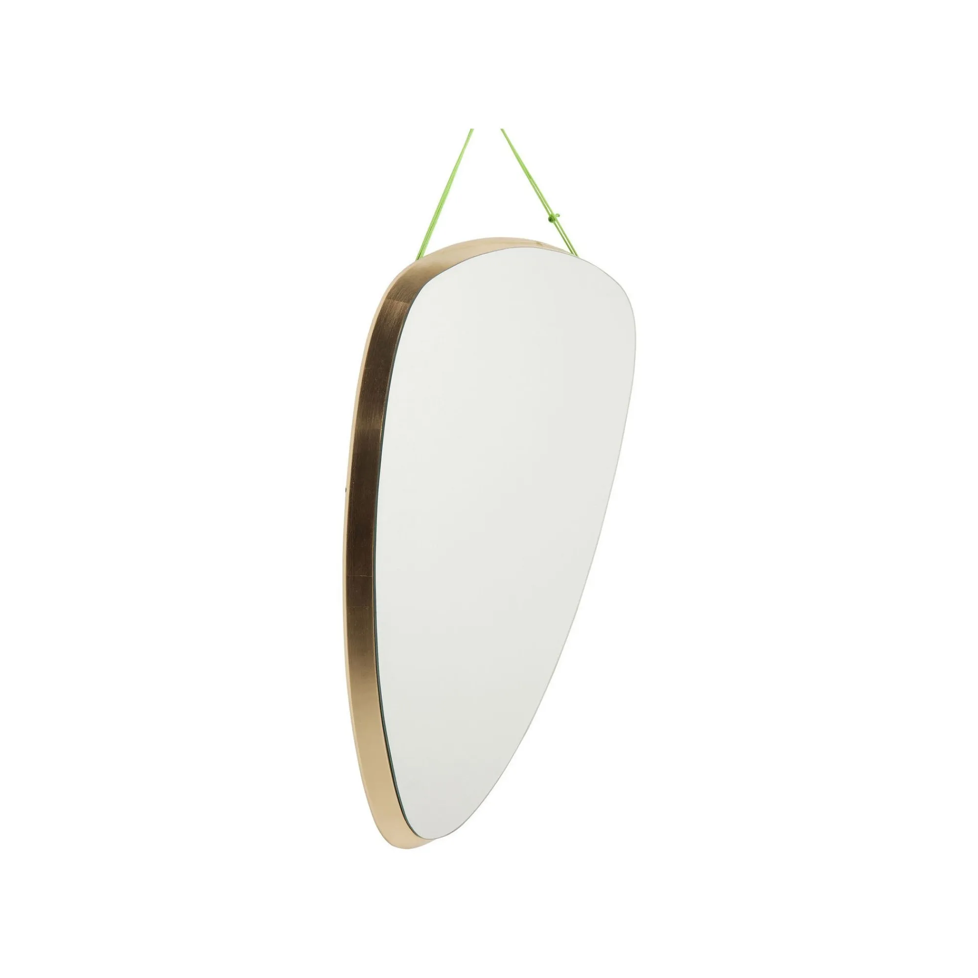 KARE Design Miroir Jetset Triangulaire 83x56cm Doré ^ Miroir