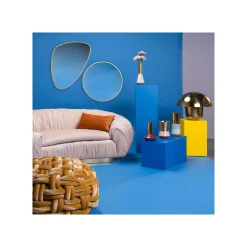 KARE Design Miroir Jetset Triangulaire 83x56cm Doré ^ Miroir