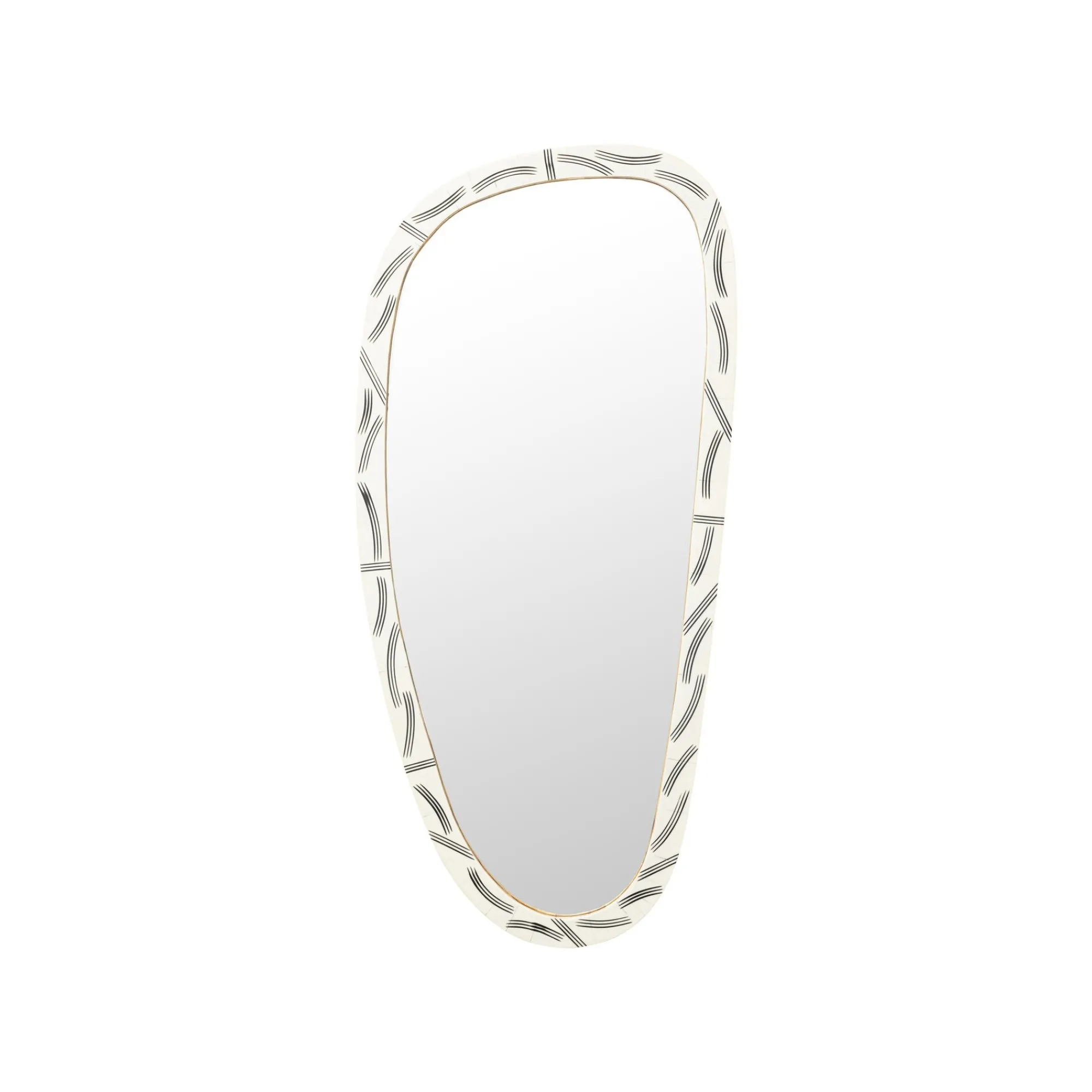 KARE Design Miroir Planos 93x43cm Blanc ^ Miroir