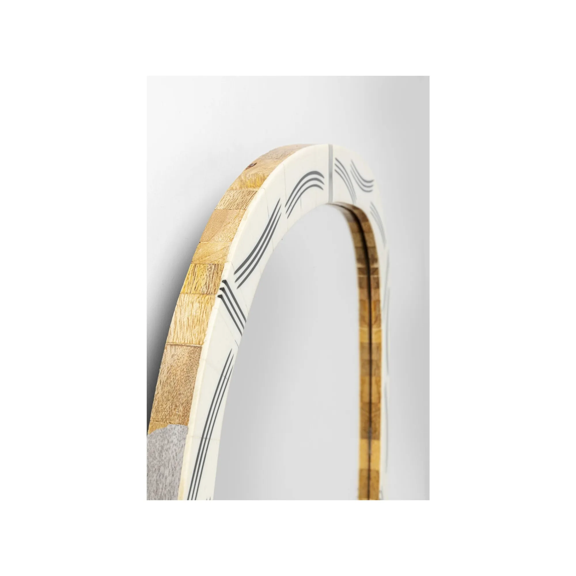 KARE Design Miroir Planos 93x43cm Blanc ^ Miroir