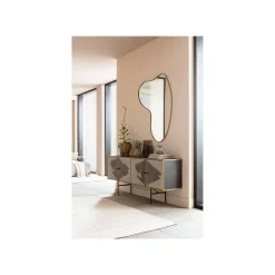 KARE Design Miroir Shape Laiton 120x110cm ^ Miroir
