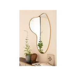 KARE Design Miroir Shape Laiton 120x110cm ^ Miroir