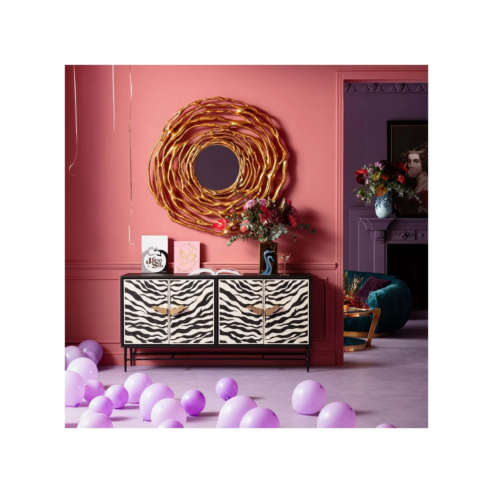 KARE Design Miroir Twiggy 121cm Doré ^ Miroir