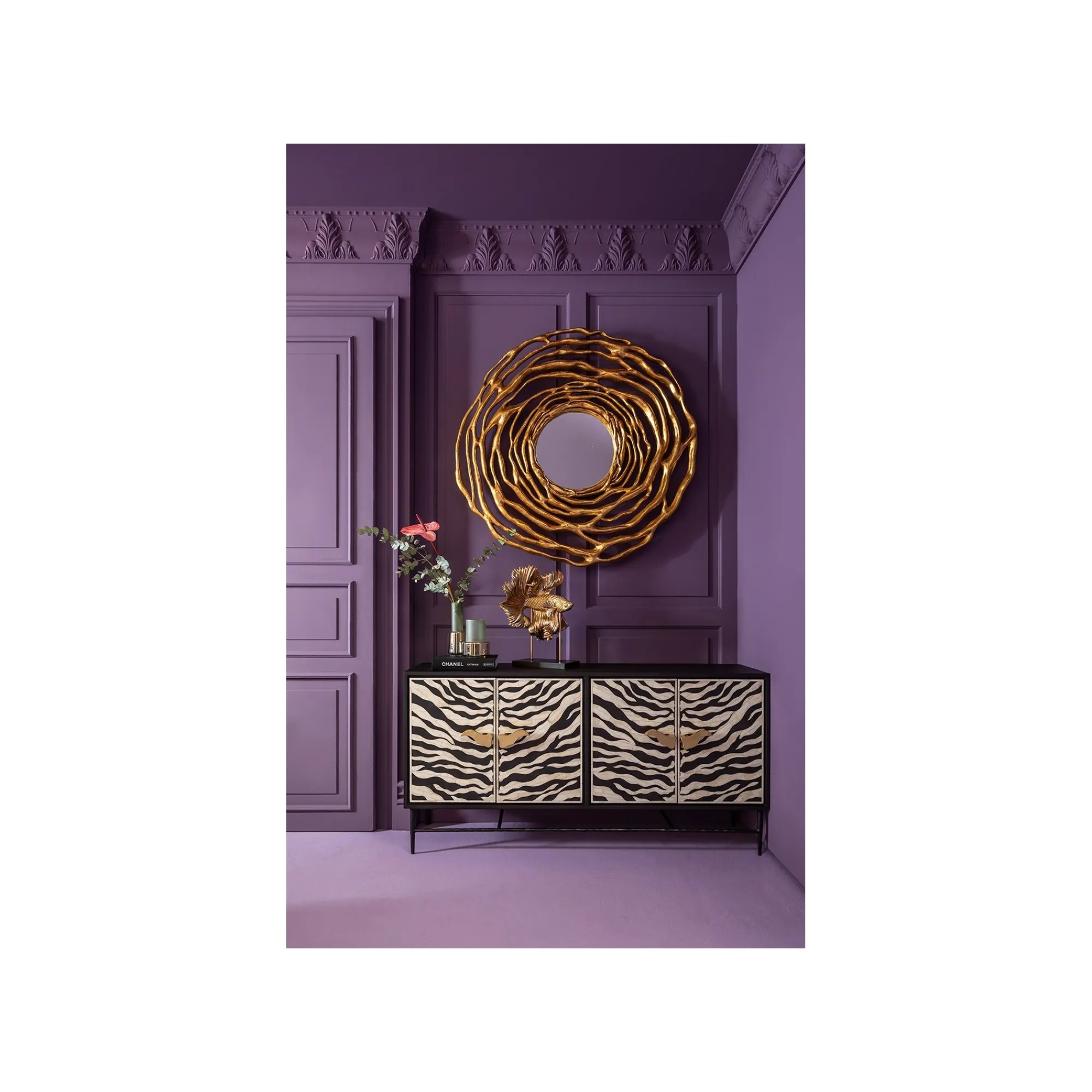KARE Design Miroir Twiggy 121cm Doré ^ Miroir