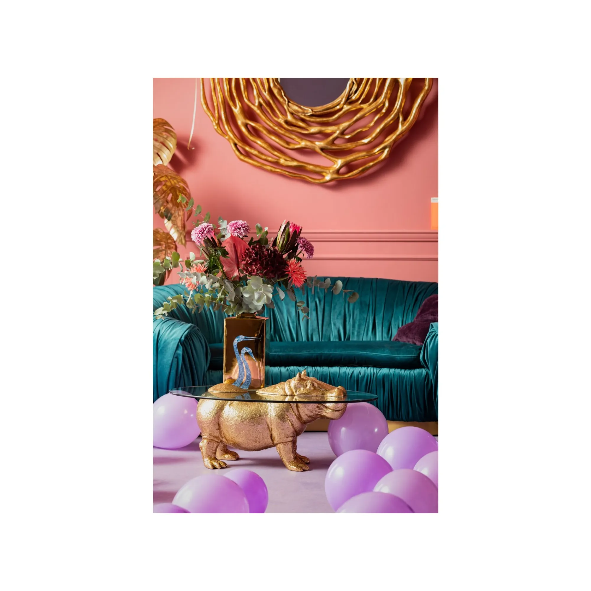 KARE Design Miroir Twiggy 121cm Doré ^ Miroir