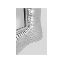 KARE Design Miroir Wavy 124x94cm Argenté ^ Miroir