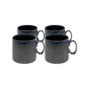 KARE Design Mugs Kassandra Noirs Set De 4 ^ Vaisselle