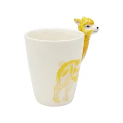 KARE Design Mugs Lama Jaune Set De 4 ^ Vaisselle