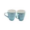 KARE Design Mugs Sicilia Mandala Bleus Set De 2 ^ Vaisselle