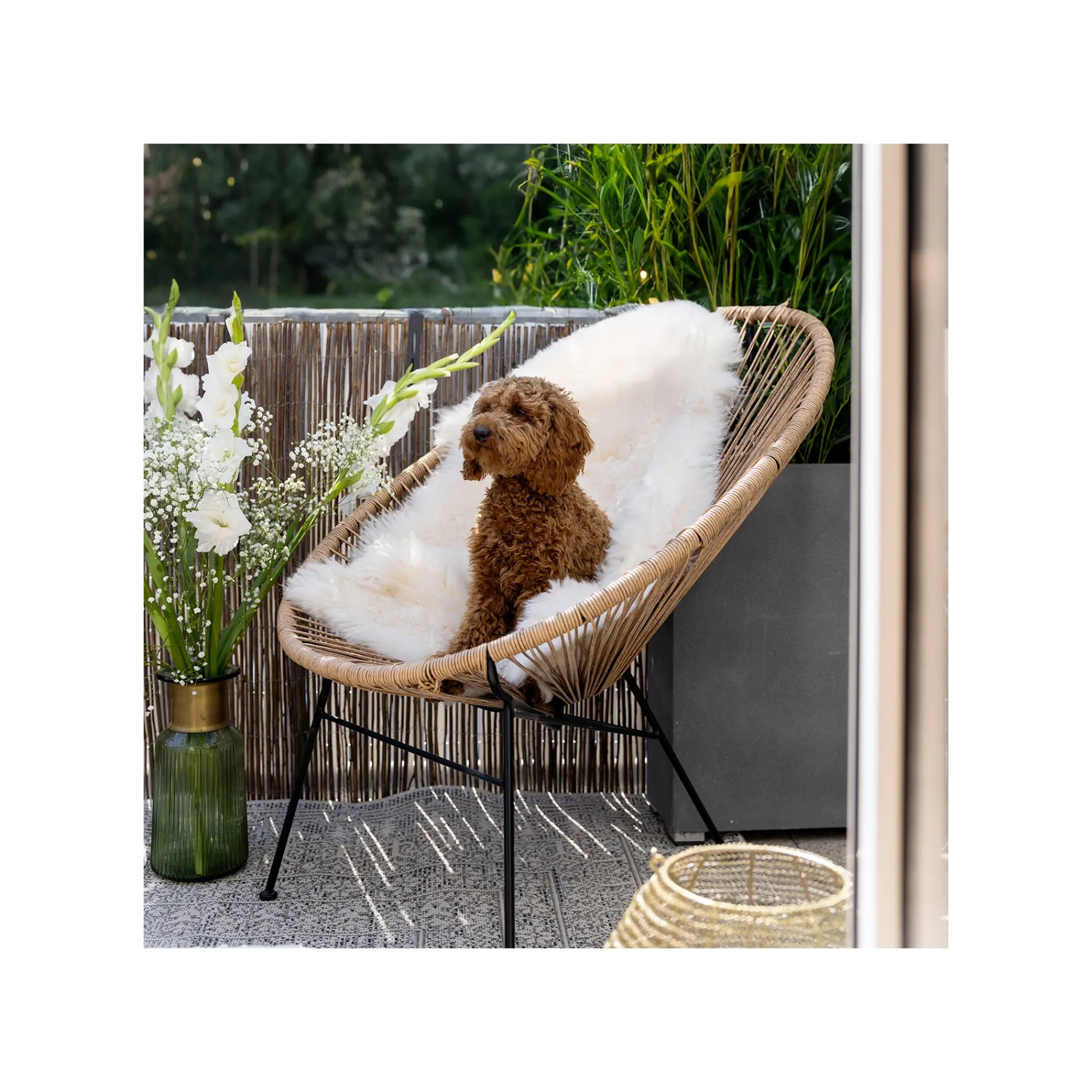KARE Design Peau De Mouton Heidi Blanche 85x65cm ^ Tapis|Coussin & Plaid