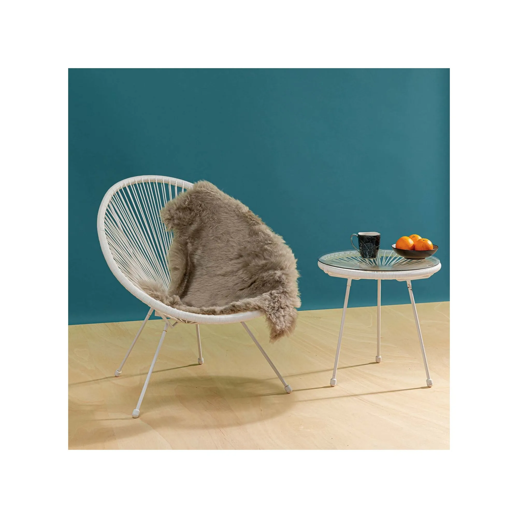 KARE Design Peau De Mouton Heidi Grise 85x65cm ^ Tapis|Coussin & Plaid