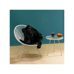 KARE Design Peau De Mouton Heidi Noire 85x60cm ^ Tapis|Coussin & Plaid