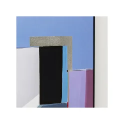KARE Design Peinture Abstract Shapes Violette 113x113cm ^ Tableau
