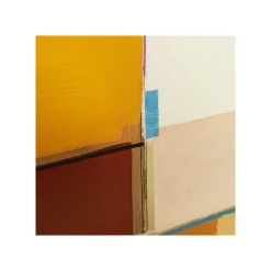 KARE Design Peinture Abstract Shapes Jaune 113x113cm ^ Tableau
