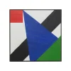 KARE Design Peinture Art Triangles 102x102cm Bleue ^ Tableau