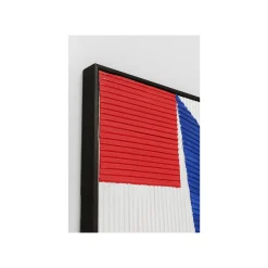 KARE Design Peinture Art Triangles 102x102cm Bleue ^ Tableau