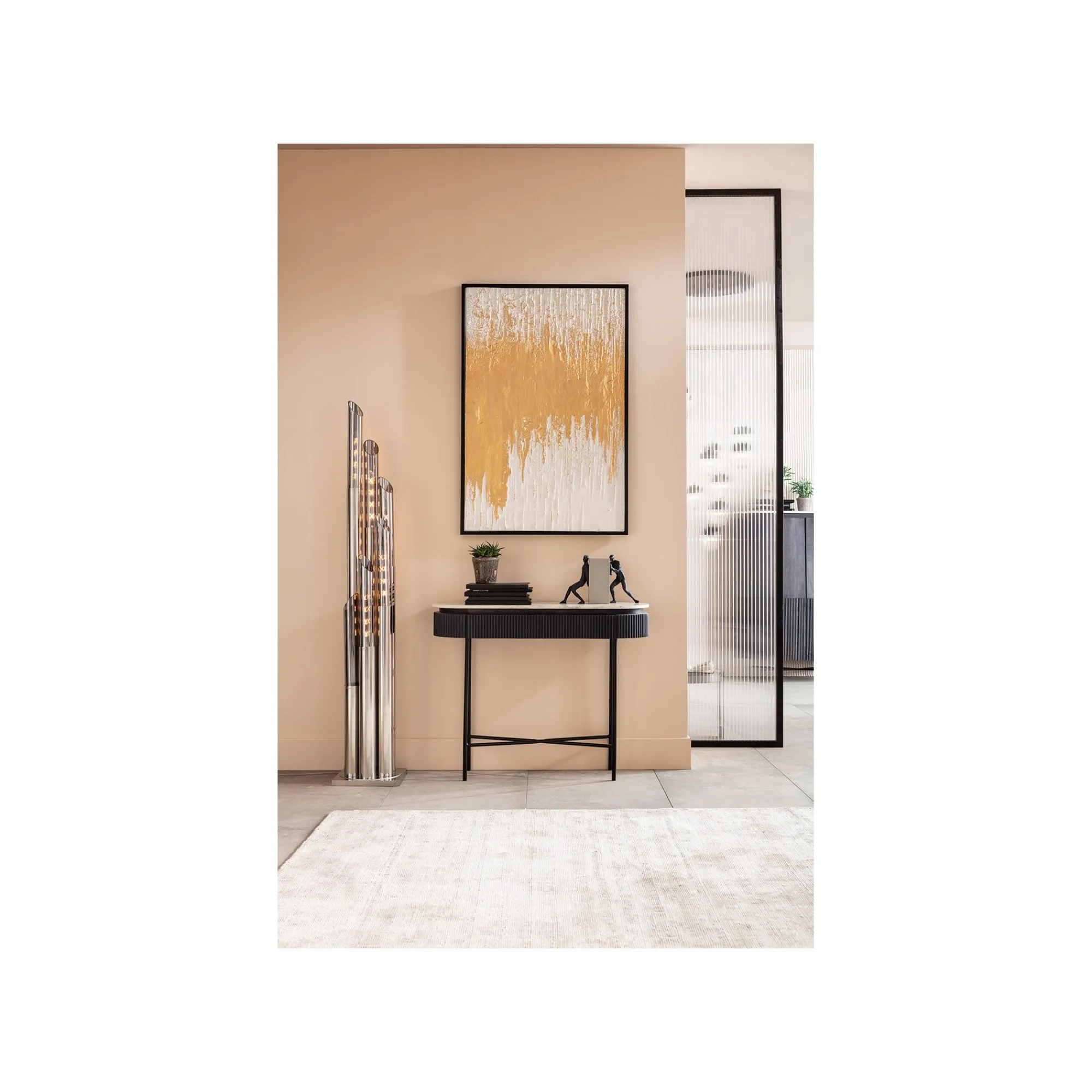 KARE Design Peinture Frame Abstract Blanche 80x120cm ^ Tableau