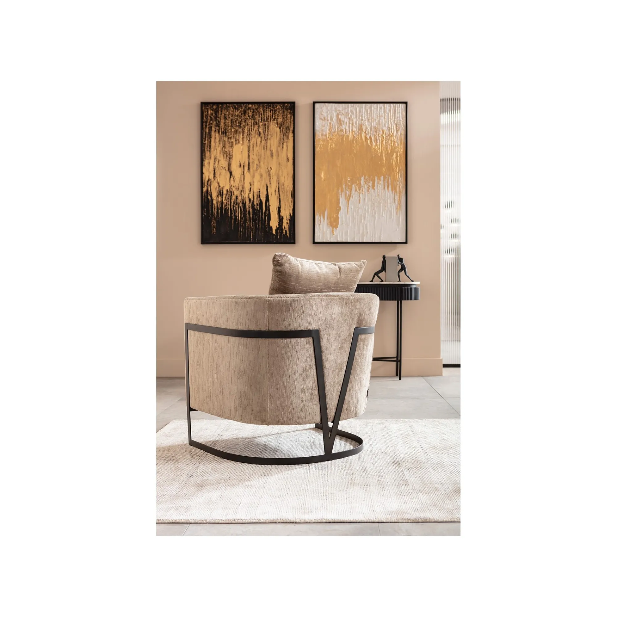 KARE Design Peinture Frame Abstract Noire 80x120cm ^ Tableau