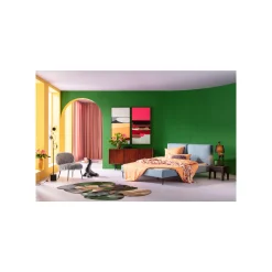 KARE Design Peinture Frame Abstract Shapes Orange 73x143cm ^ Tableau