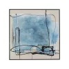 KARE Design Peinture Frame Dust Bleue 100x100cm ^ Tableau