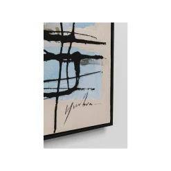 KARE Design Peinture Frame Dust Bleue 100x100cm ^ Tableau