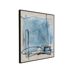 KARE Design Peinture Frame Dust Bleue 100x100cm ^ Tableau