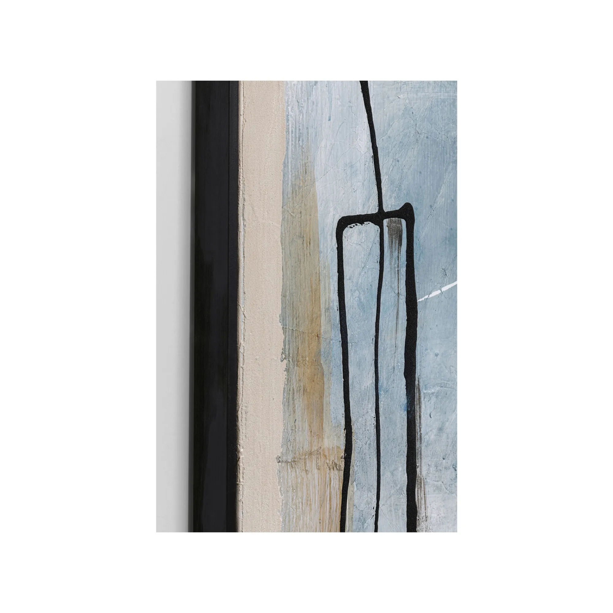 KARE Design Peinture Frame Dust Bleue 100x100cm ^ Tableau