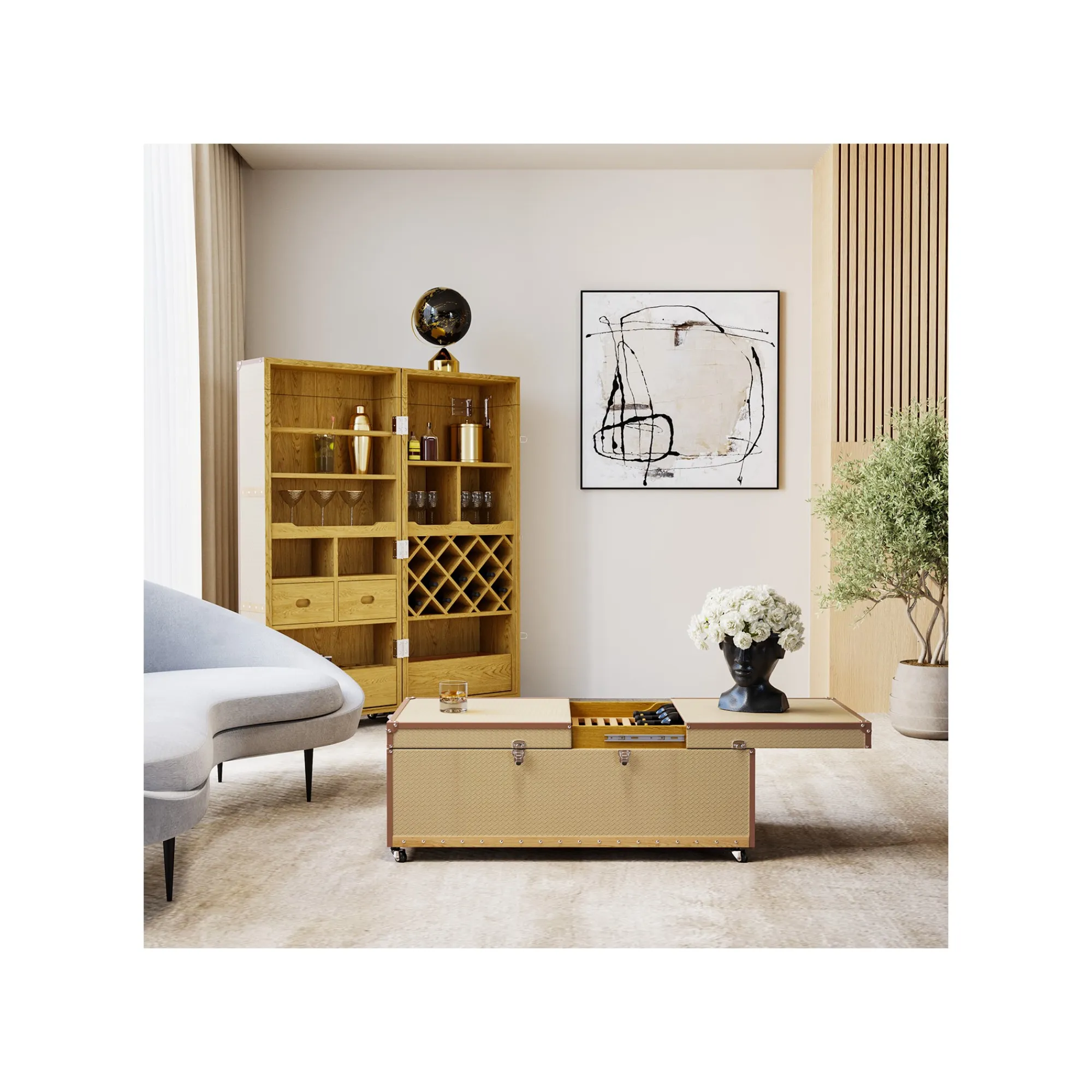 KARE Design Peinture Frame Dust Grise 100x100cm ^ Tableau