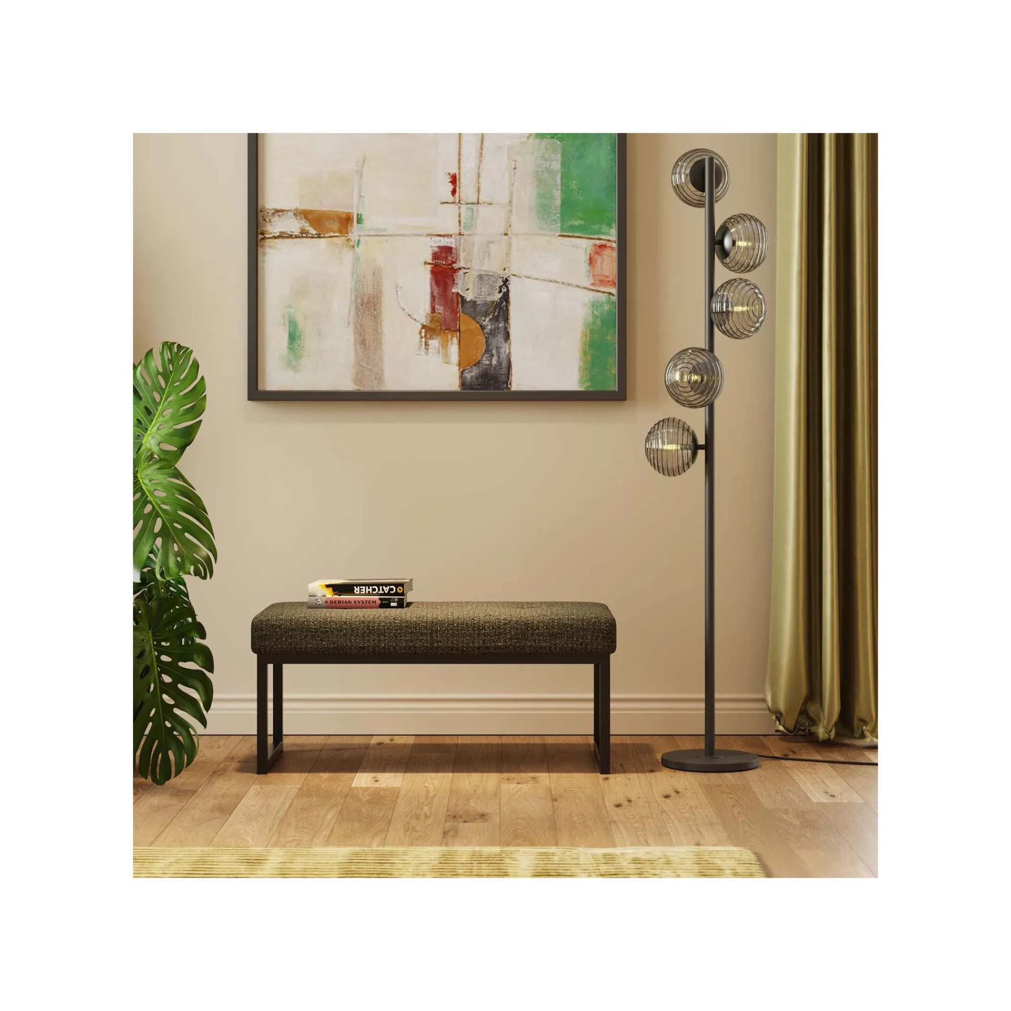 KARE Design Peinture Frame Dust Verte 120x120cm ^ Tableau