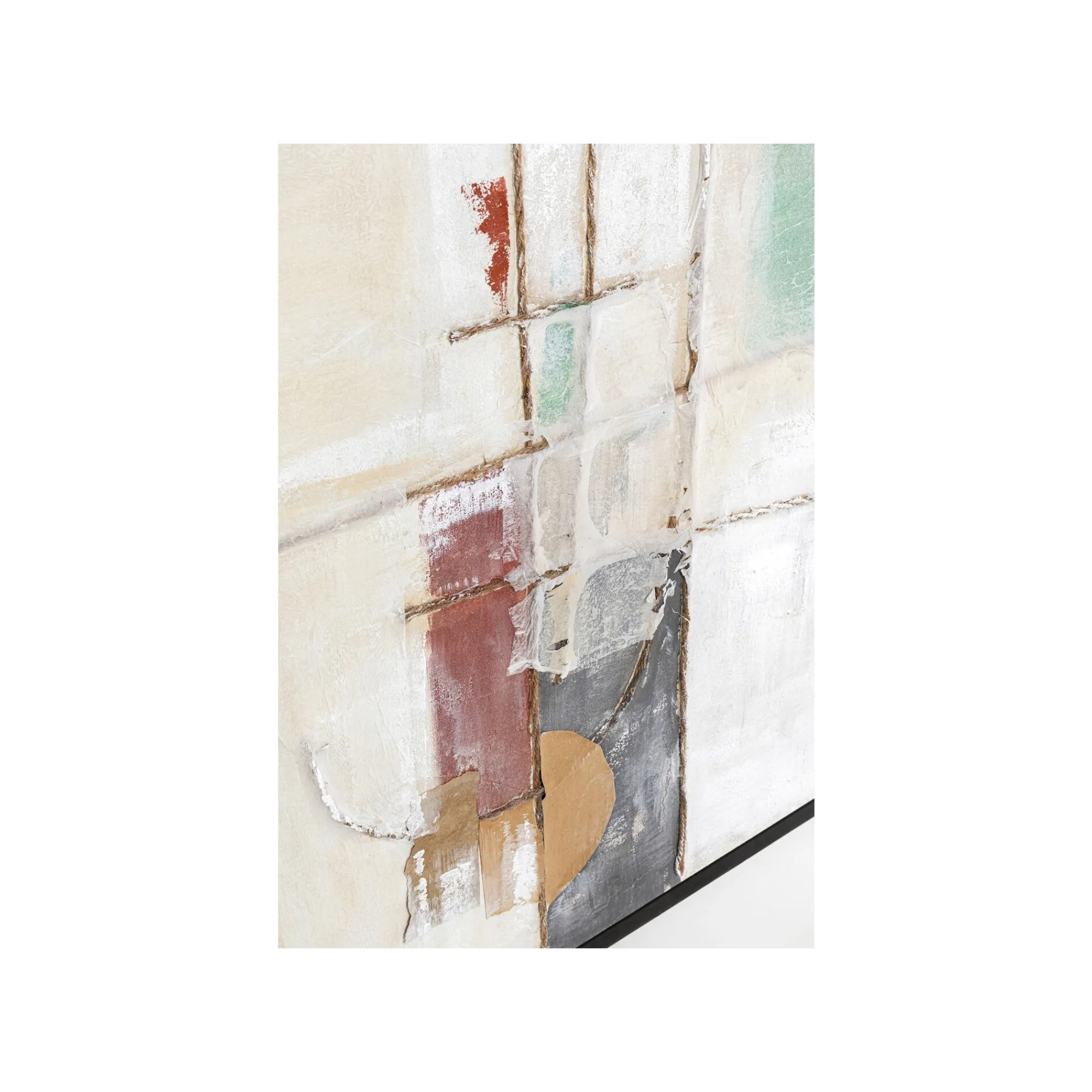 KARE Design Peinture Frame Dust Verte 120x120cm ^ Tableau