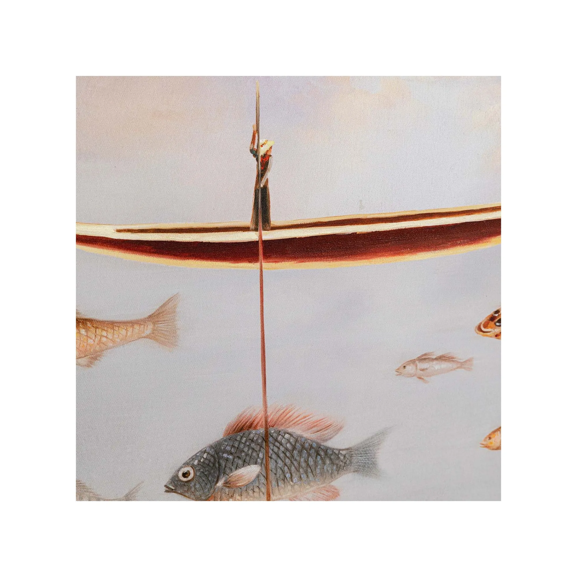 KARE Design Peinture Gondolier Poissons 60x120cm ^ Tableau