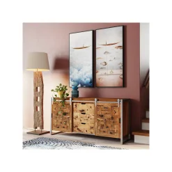 KARE Design Peinture Gondolier Poissons 60x120cm ^ Tableau