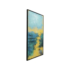 KARE Design Peinture Jardin 125x215cm Bleue ^ Tableau