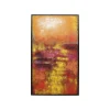 KARE Design Peinture Jardin 125x215cm Rouge ^ Tableau