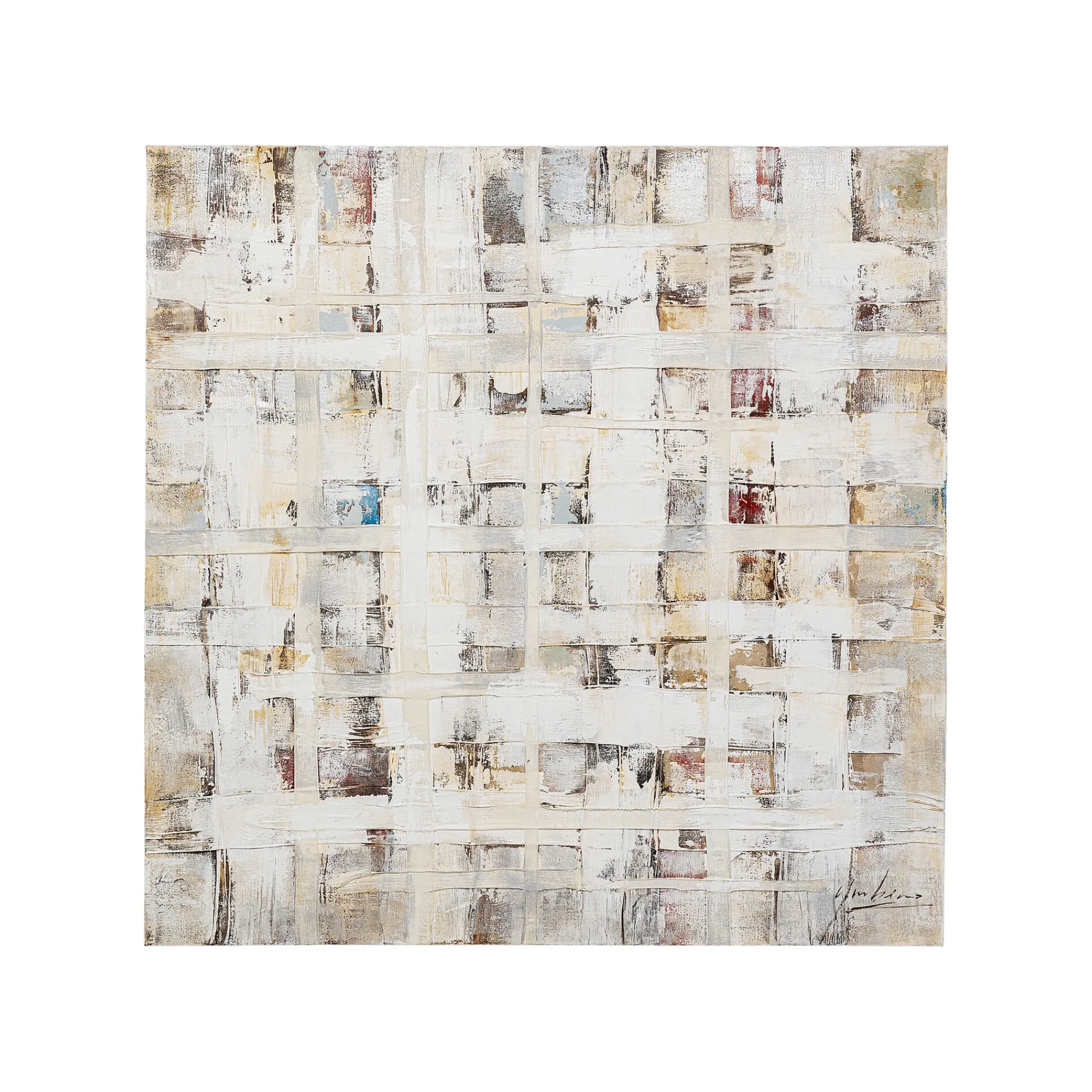 KARE Design Peinture Treccia 120x120cm ^ Tableau